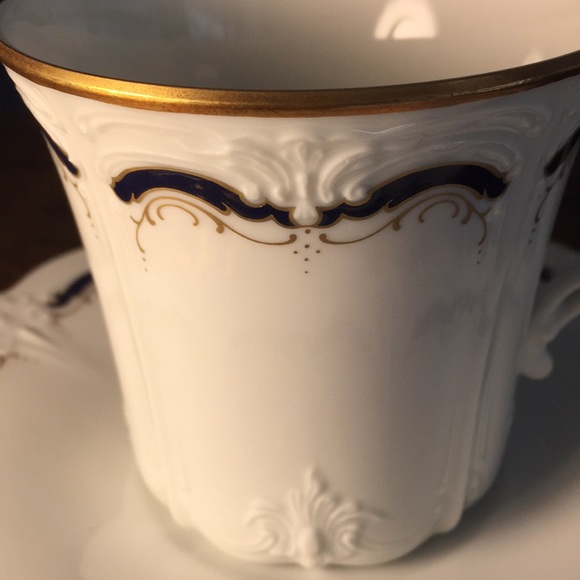 Set of 2 TIRSCHENREUTH Gloriette Flat Cups & Saucers Set New - Picture 5 of 15